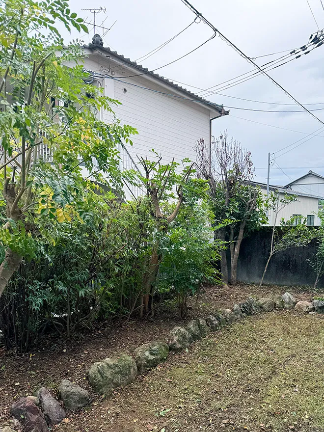 お庭のお手入れ after